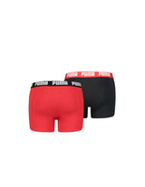 Puma Everyday Basic 2P Boxers Hombre Rojo/Negro