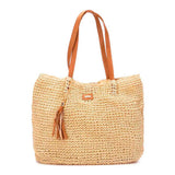 Xti 184611 Bolso de Hombro Rafia Mujer