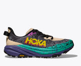 Hoka Speedgoat 6 Zapatilla Trail Hombre oatmeal/mountain iris