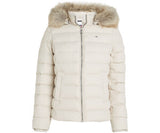 Tommy Jeans Chaqueta capucha Mujer blanco hueso