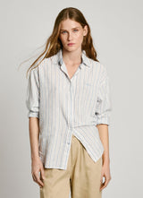 Pepe Jeans Dark Camisa de Rayas Mujer azul