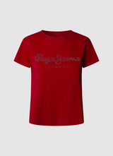 Pepe Jeans Ryleigh Camiseta Mujer rojo