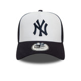 New Era Team Block Trucker NY Yankees Gorra Unisex blanco/azul