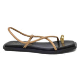 Bryan Footwear 7300 Sandalia Plana Cruzada Mujer