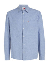 Tommy Jeans Regular Linen Blend Camisa Hombre