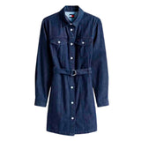 Tommy Jeans Denim Belted Vestido Mujer