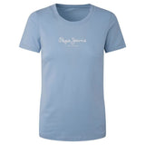 Pepe Jeans New Virginia SS Camiseta Mujer Azul Cián
