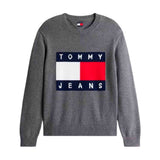 Tommy Jeans Reg Melange Flag Jersey Hombre
