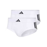 Adidas Active Flex Cotton 3 Stripes Slip 2 Pack Brief Hombre
