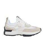 Pepe Jeans Lucky Print Leather Zapatilla Mujer blanco