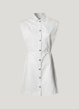 Pepe Jeans Chey Vestido Corto Denim Fit Regular Mujer blanco