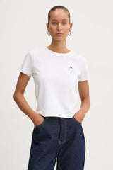 Converse Cropped T-Shirt Mujer blanco