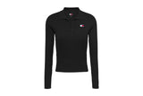 Tommy Jeans Jersey Cuello Polo Mujer rojo